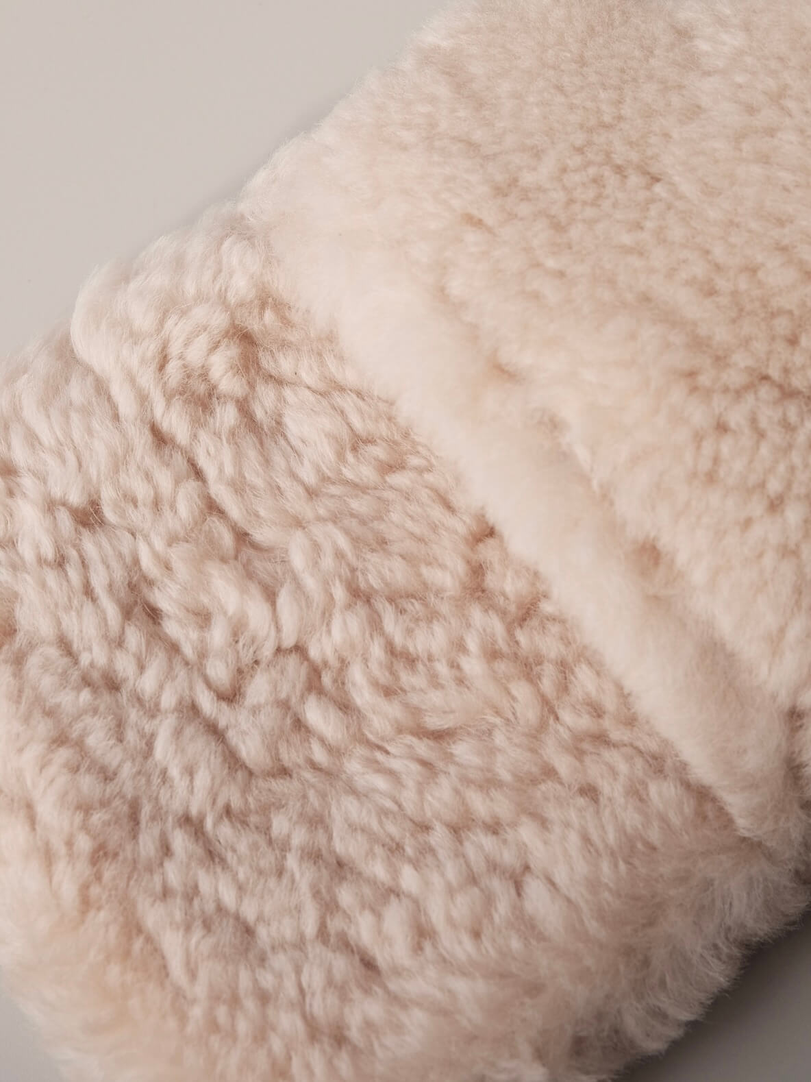 Mini Sheepskin Hot Water Bottle in Cream