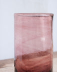 Tall Murano Glass in Raspberry