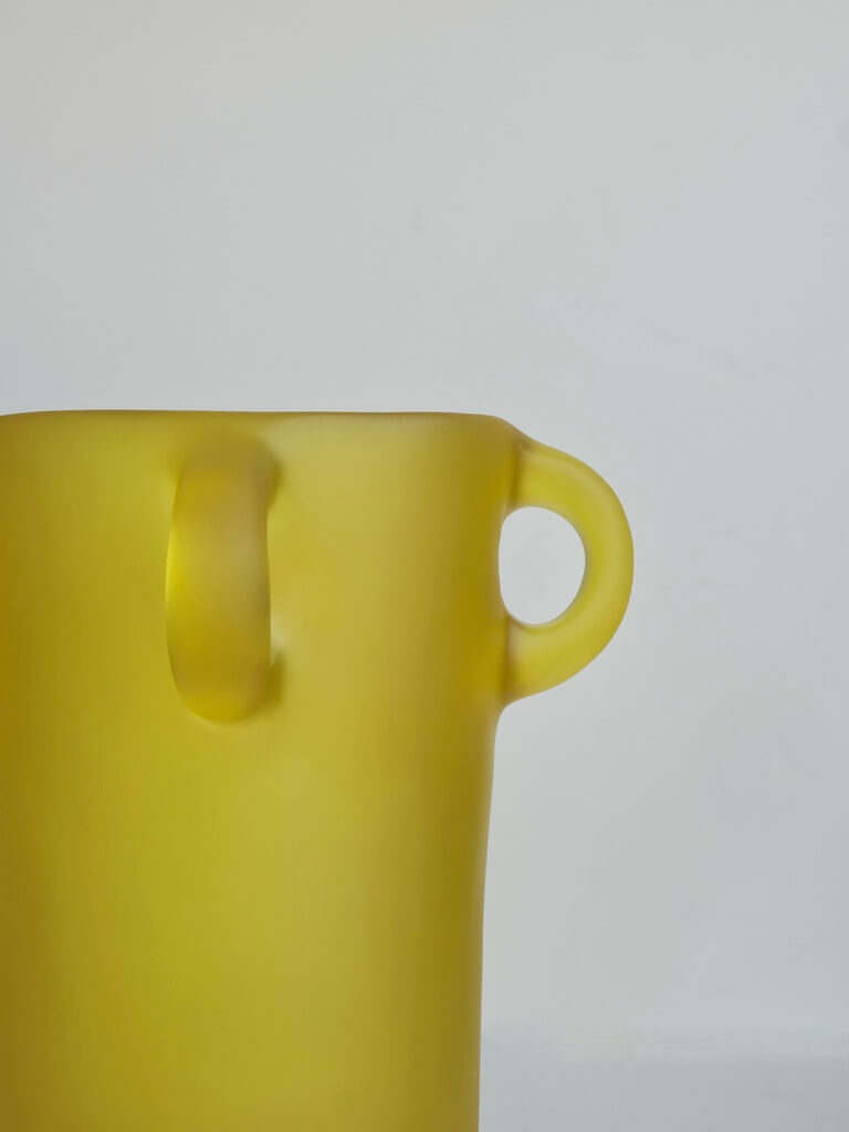 Small Loopy Vase in Yellow by Tina Frey
