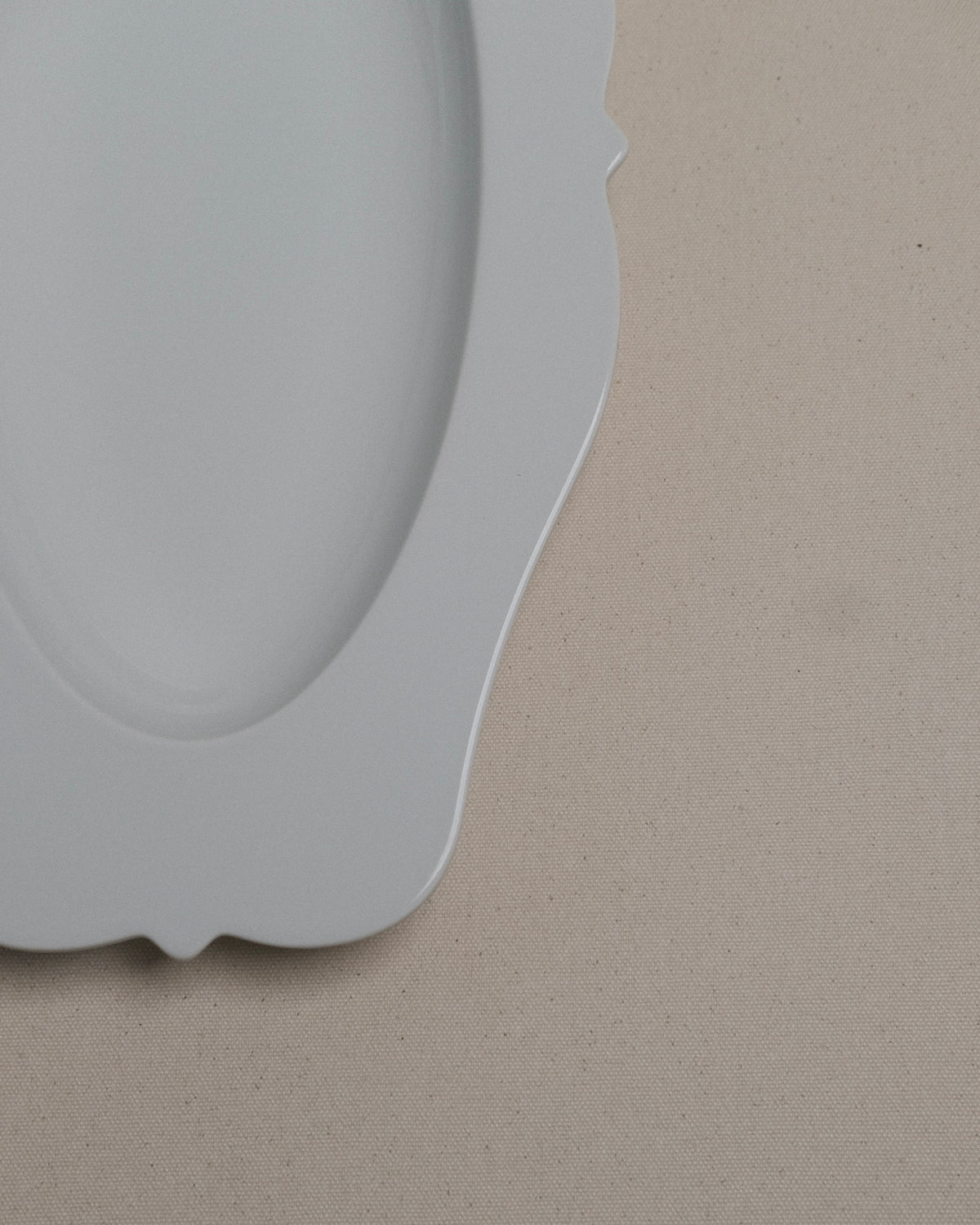 Large Serving Platter in White