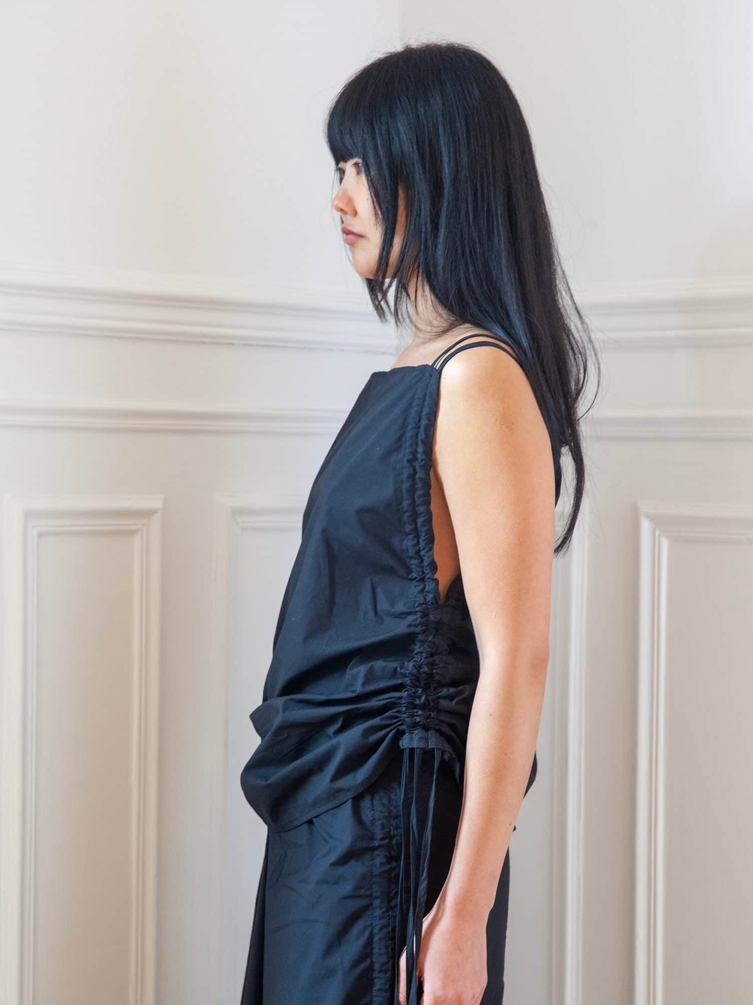 Pictoral Top in Black