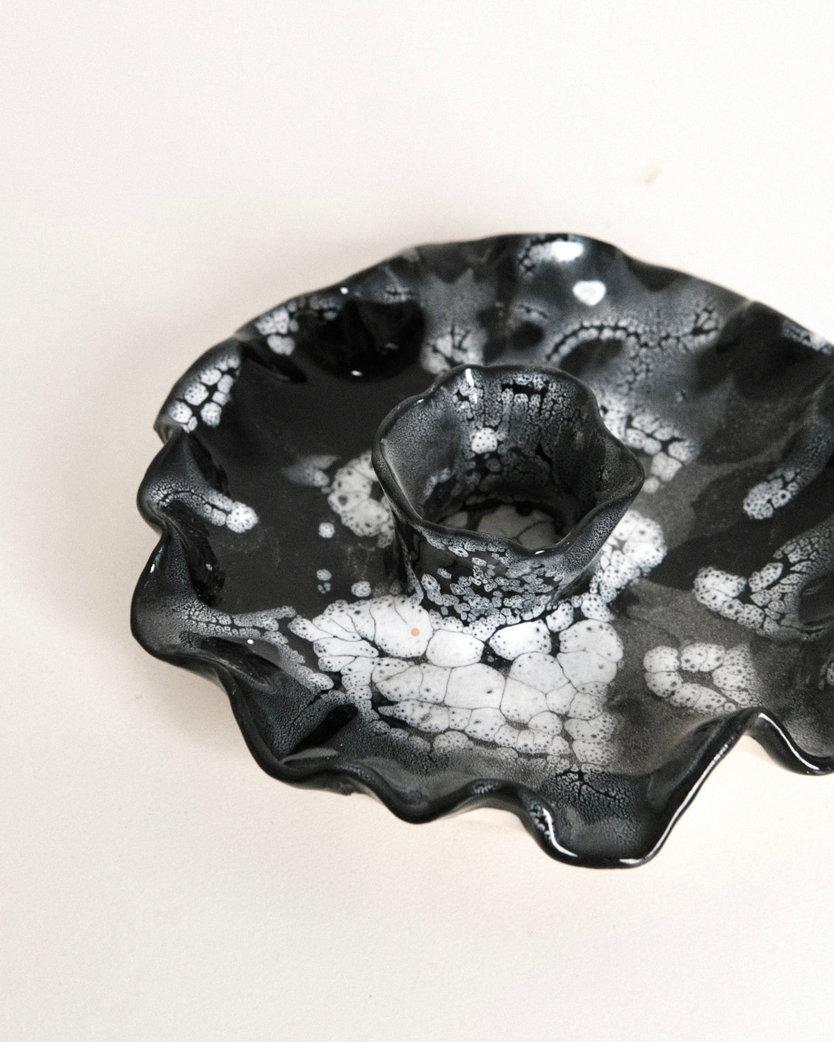 Ruffle Candle Bowl no. 2