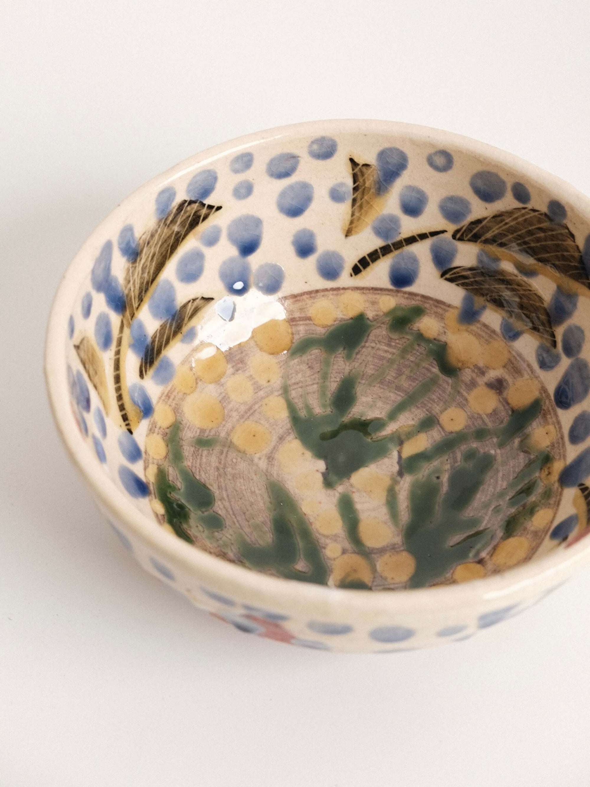Leaves and Swirls Serving Bowl