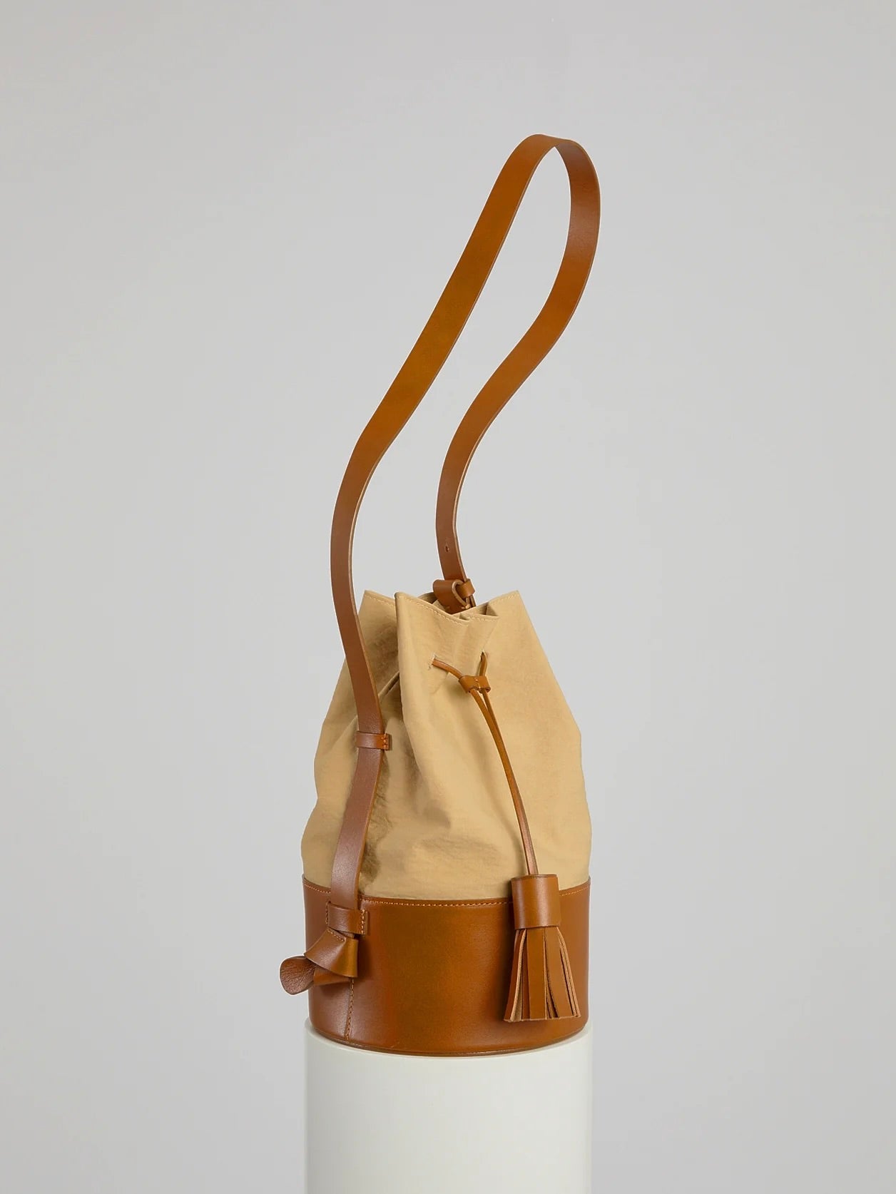 Pail in Khaki Crinkle