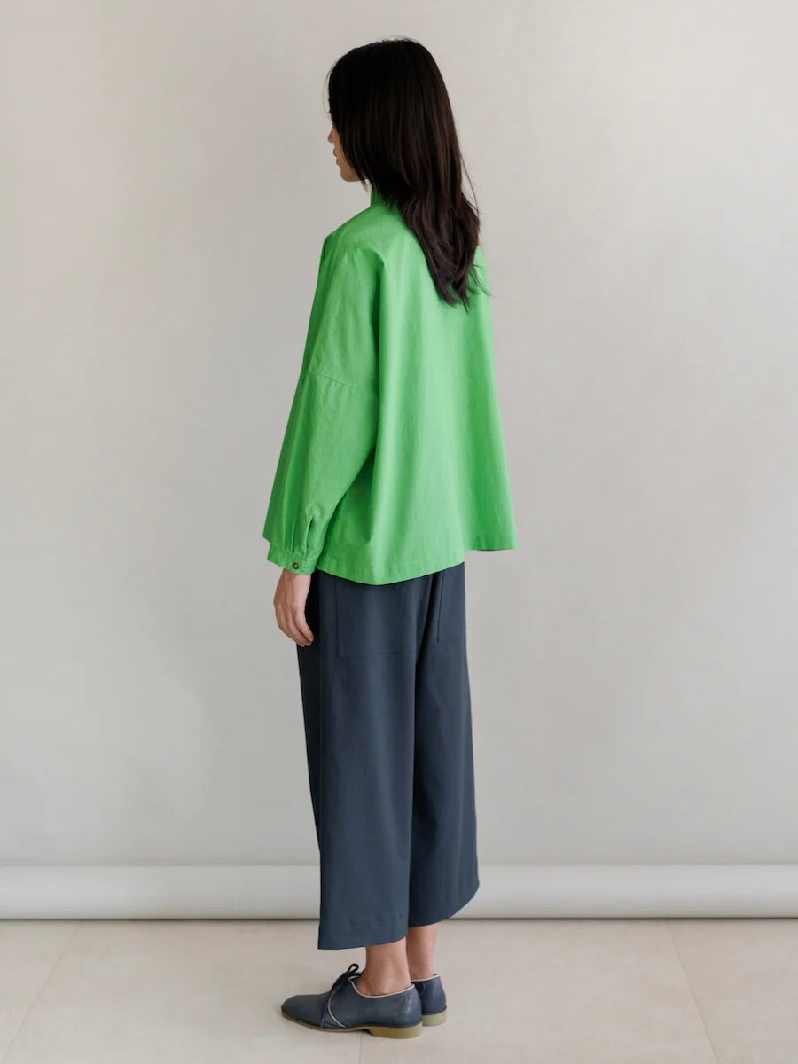 Cotton Shirt in Paris Green