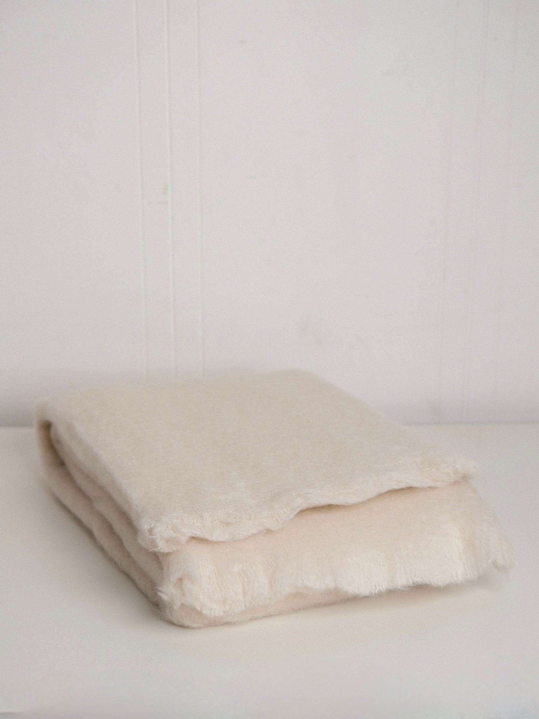 Mohair Blanket in Cream