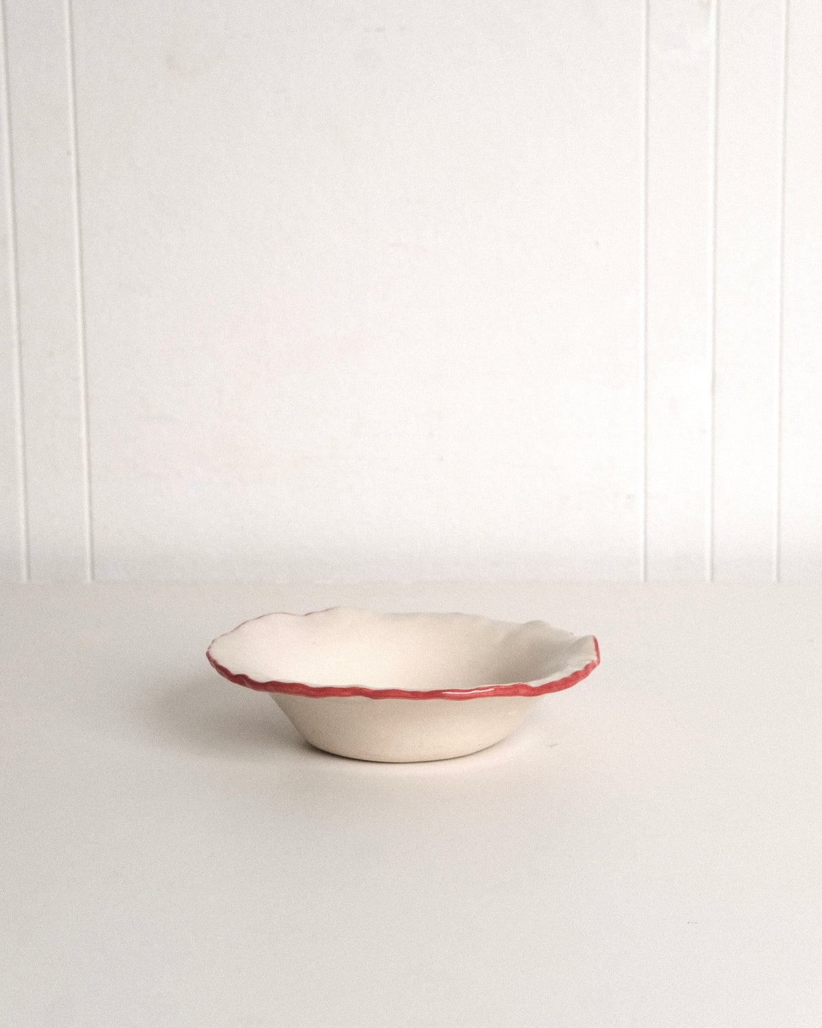 Small Ruffle Bowl in Red
