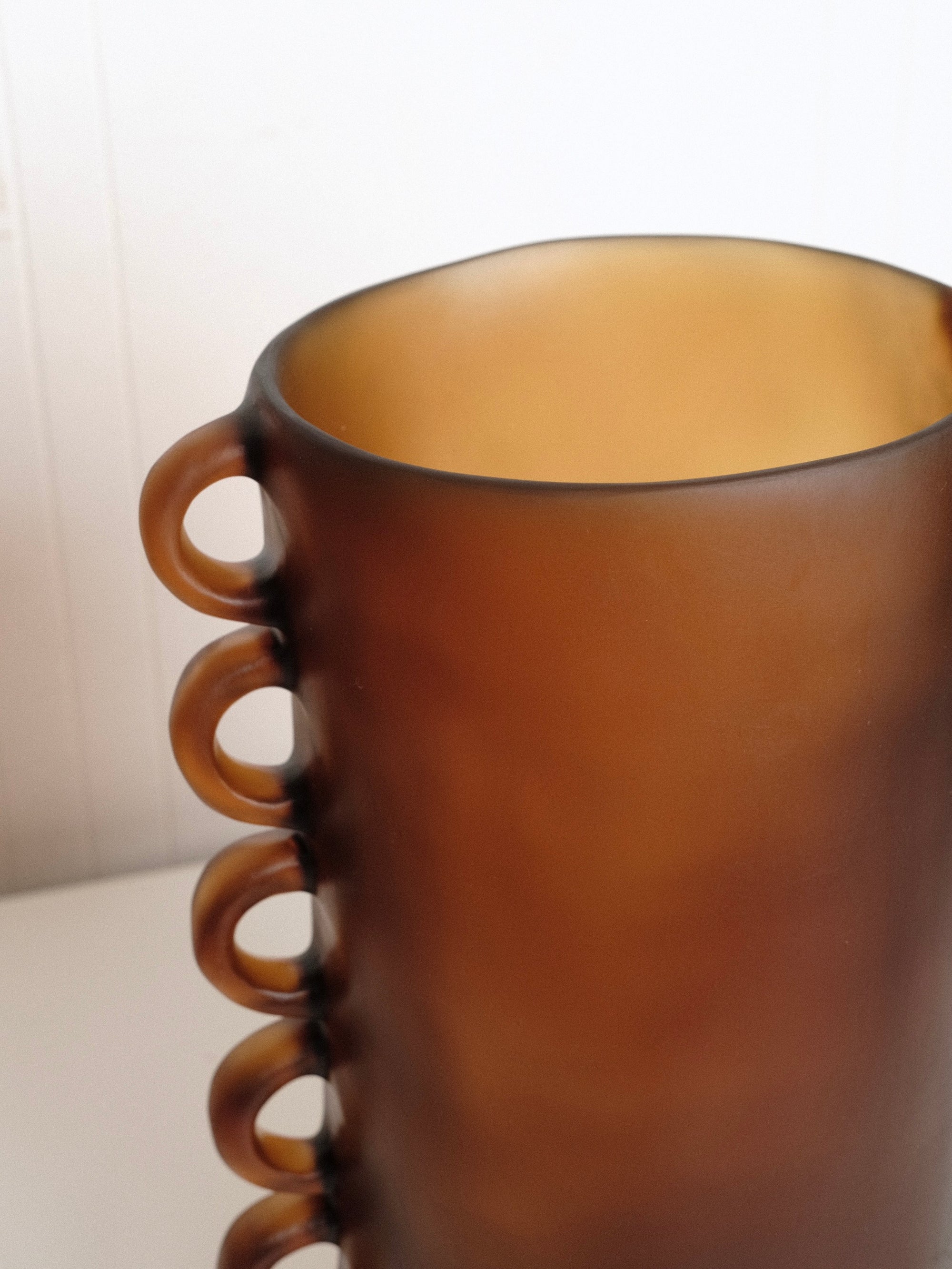 Large Loopy Vase in Amber