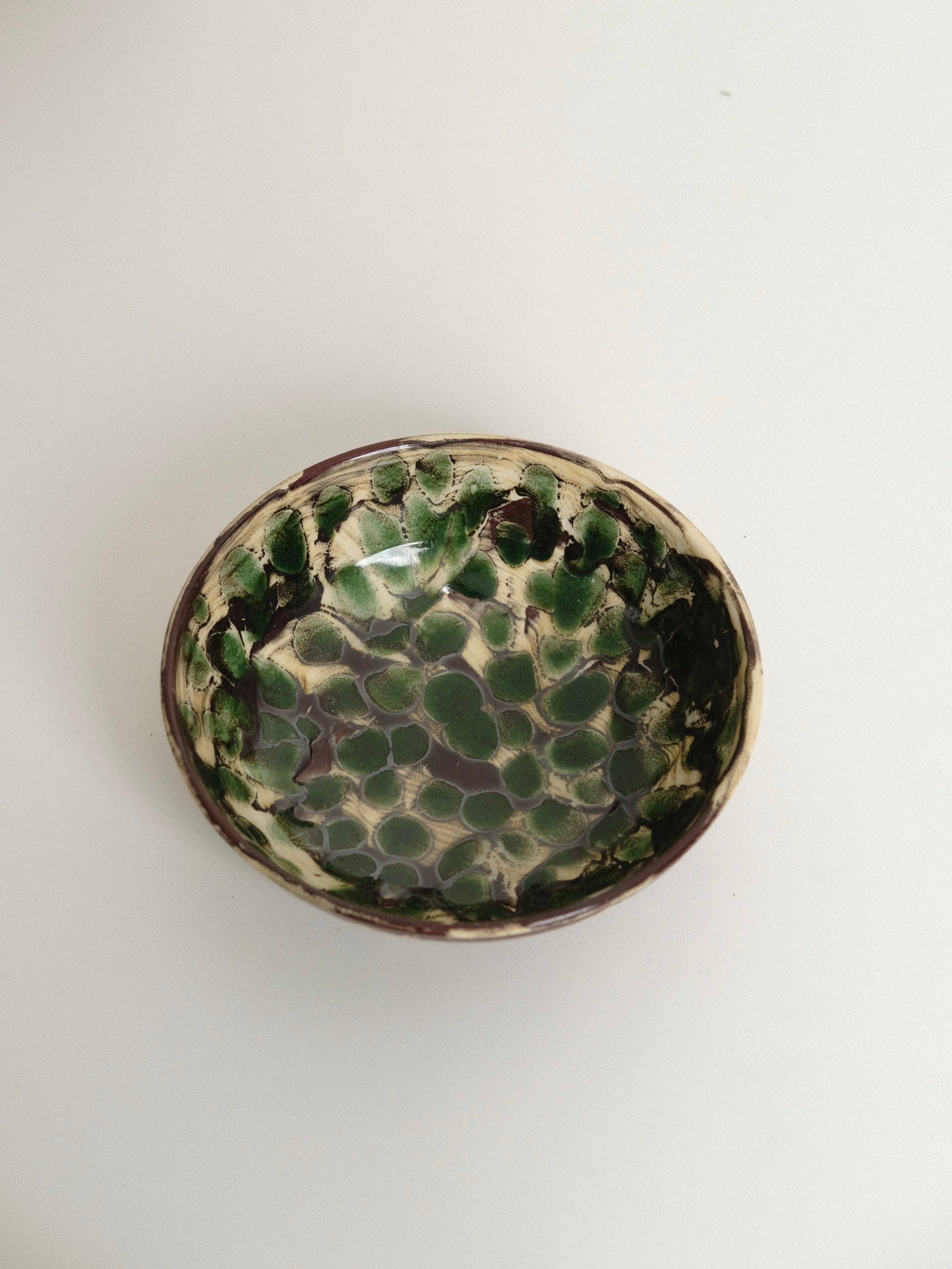 Small Green Polka Dot Bowl