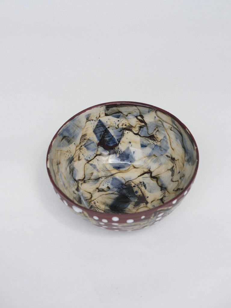 Footed Polka Dot Bowl no.2
