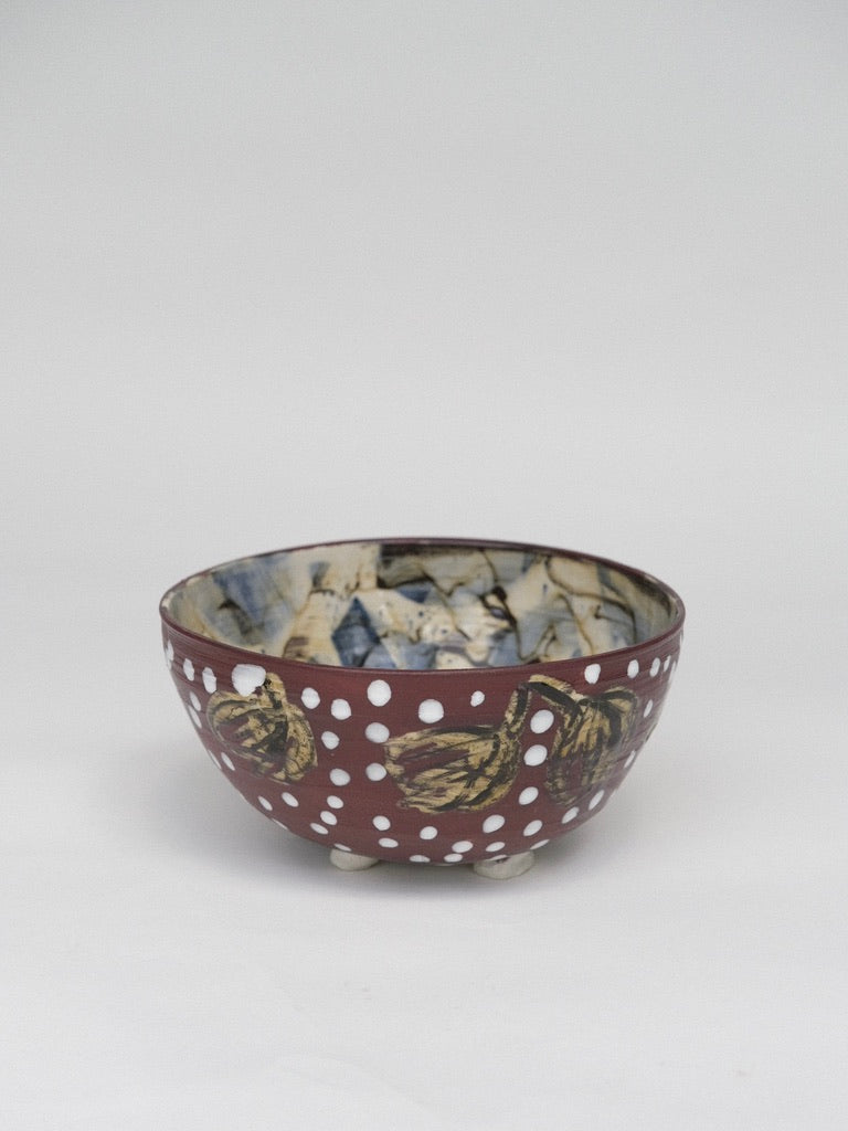 Footed Polka Dot Bowl no.2