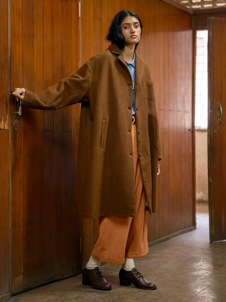 Merino Wool Jacket in Cocoa