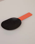 Lacquered Horn Serving Spoon in Orange