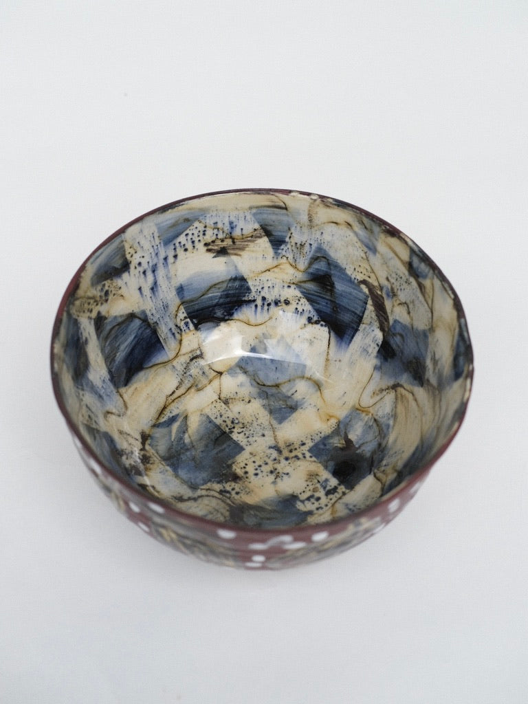 Footed Polka Dot Bowl no.1