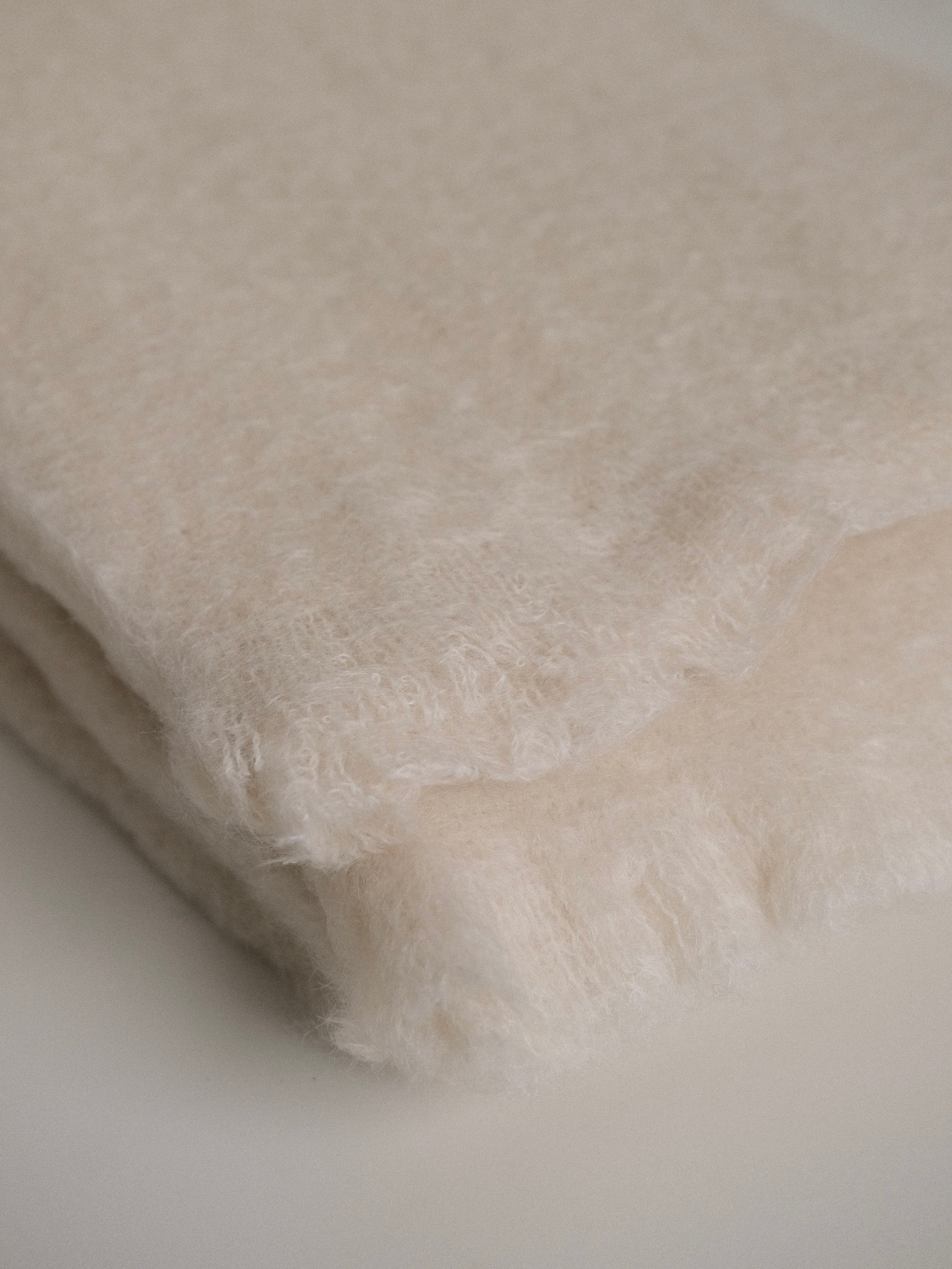 Mohair Blanket in Cream