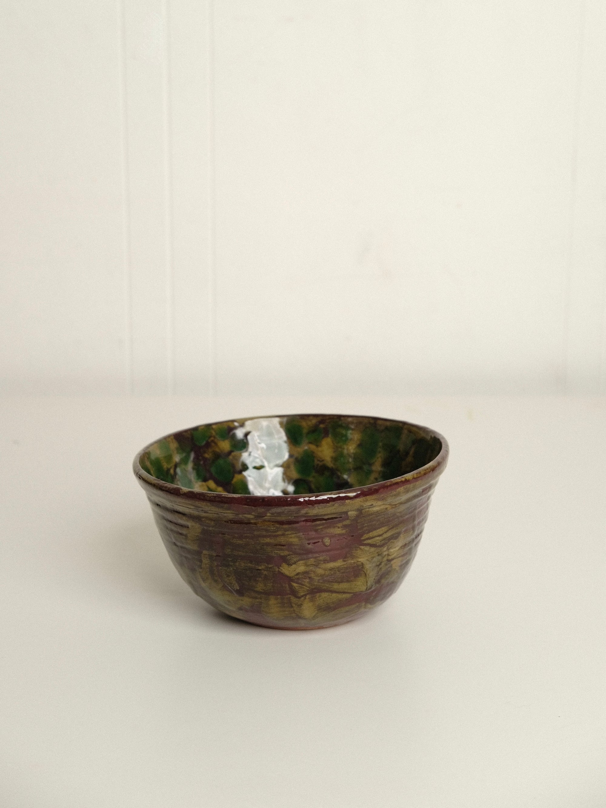 Green Polka Dot Serving Bowl