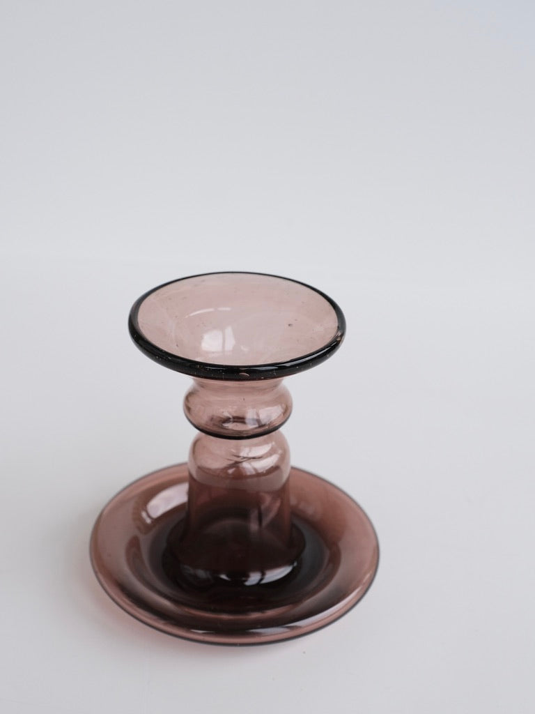 Porta Candle Holder in Raspberry by La Soufflerie