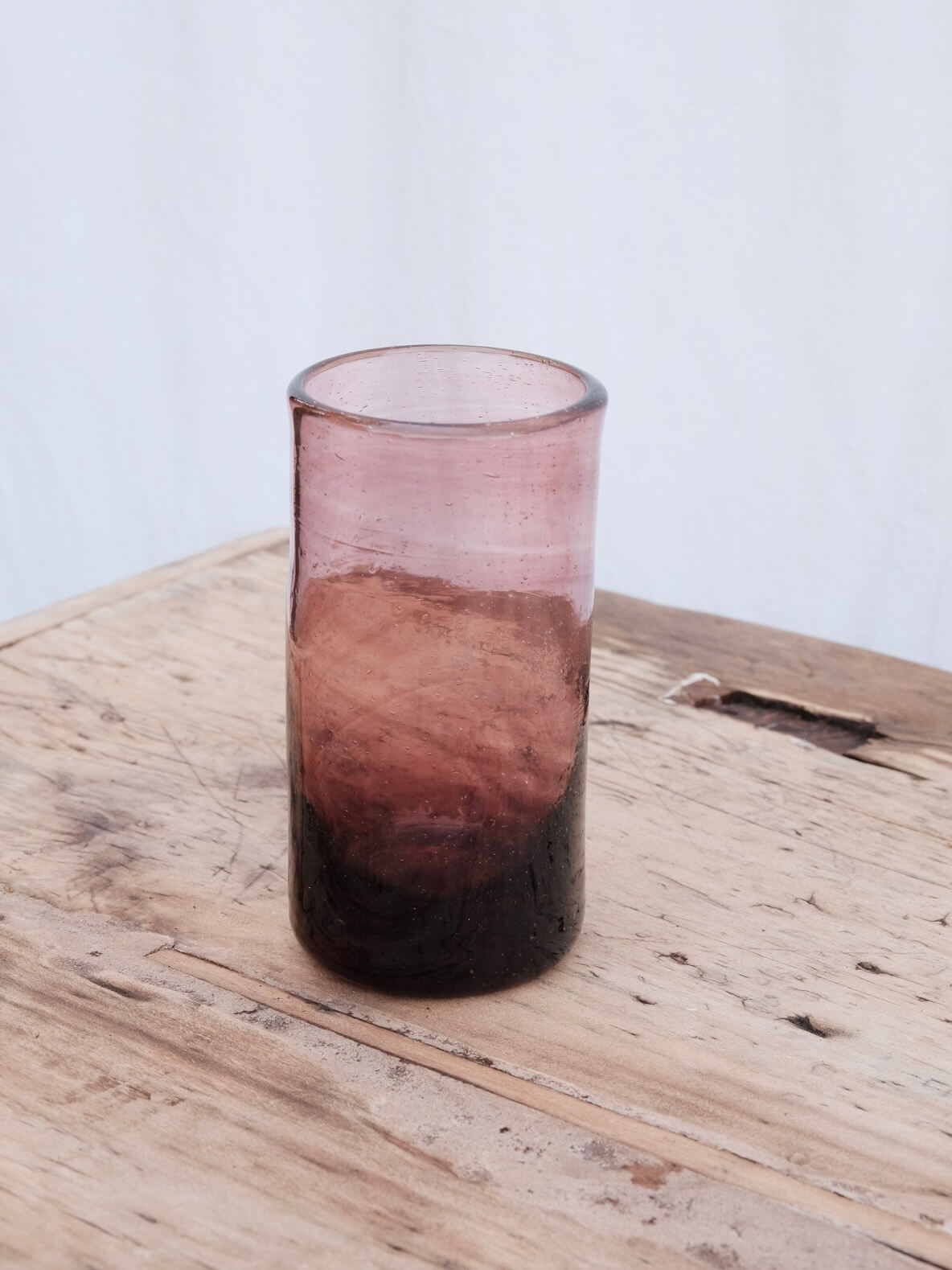 Tall Murano Glass in Raspberry