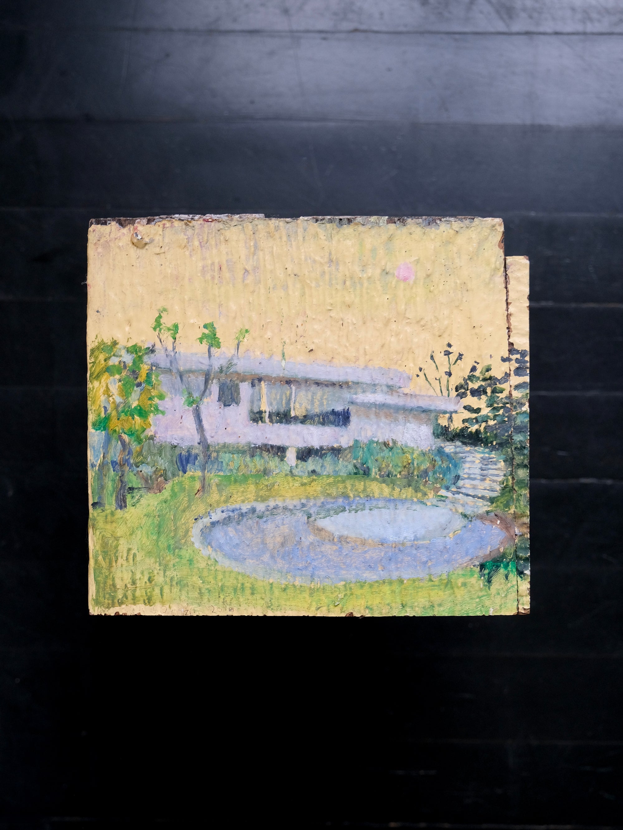 House with Pond by Stefanie Denz