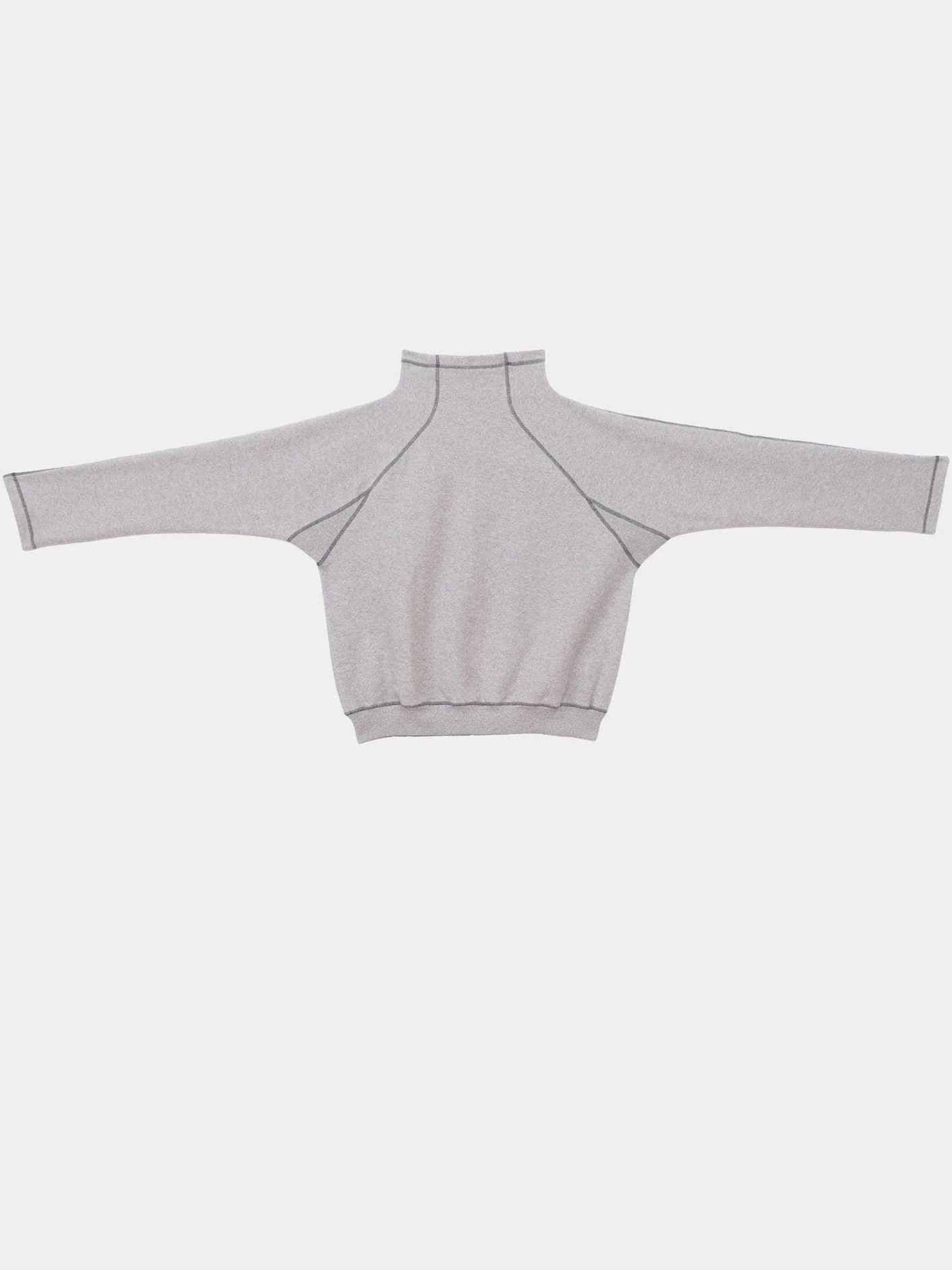 Fold Turtleneck in Grey Melange