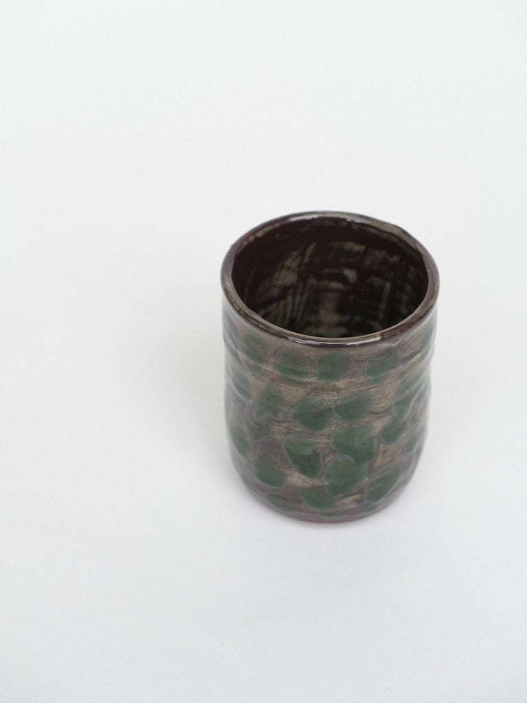 Green Polka Dot Tumbler