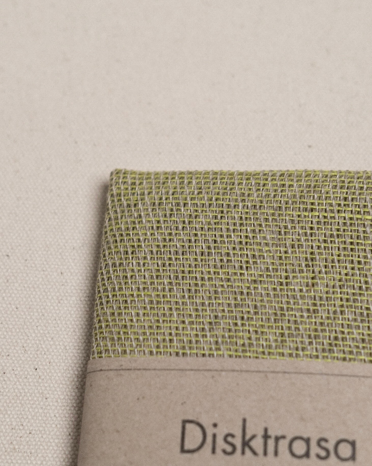 Linen Dishcloth in Highlighter Green