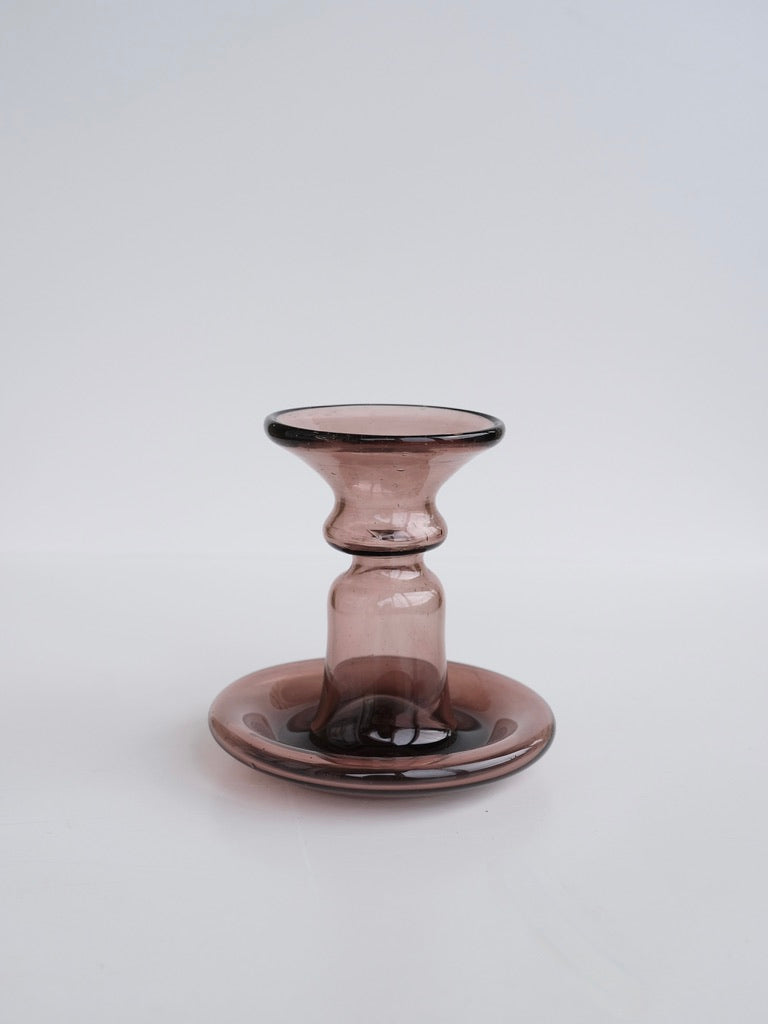 Porta Candle Holder in Raspberry by La Soufflerie