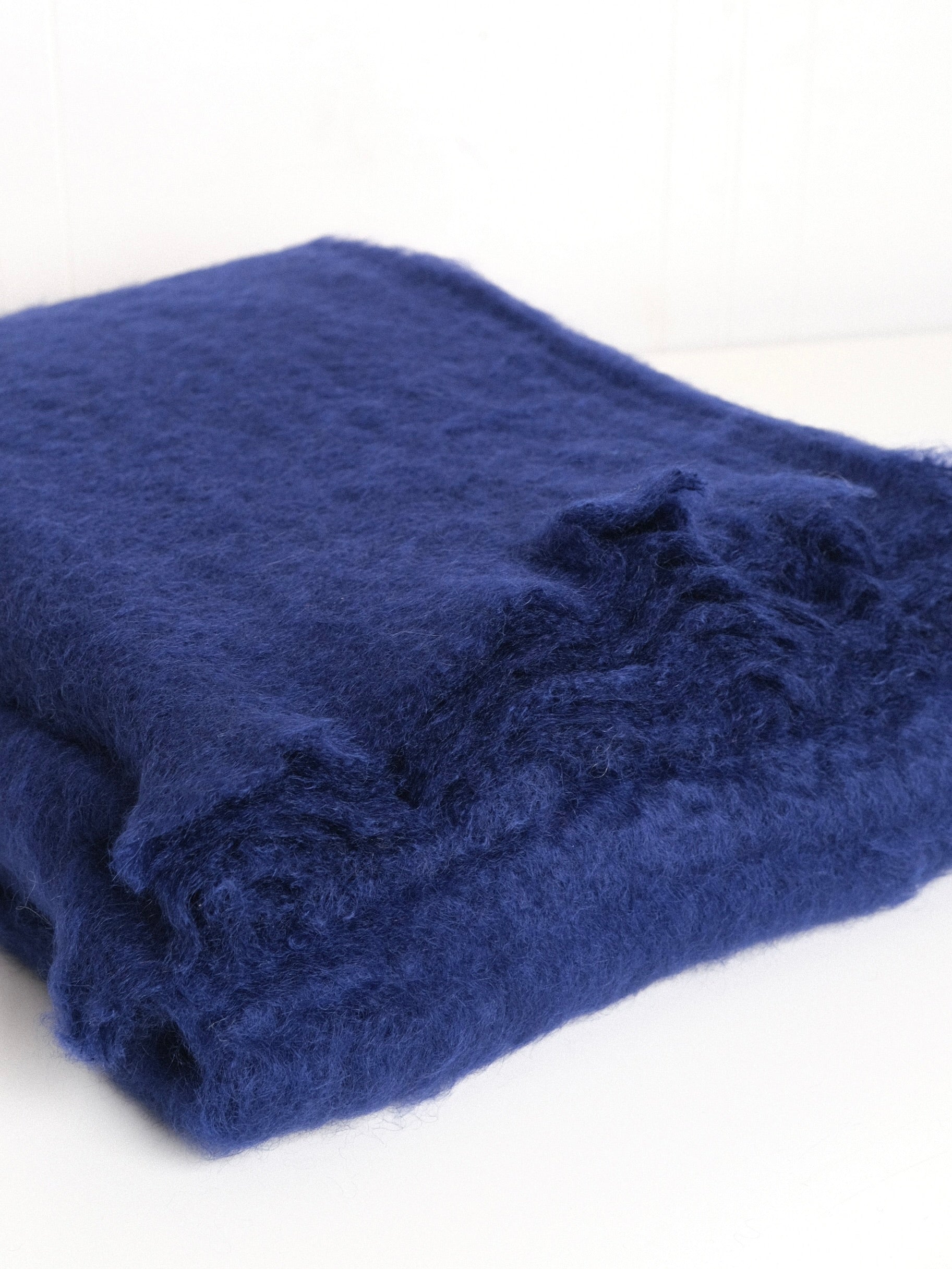 Mohair Blanket in Ultramarine Blue