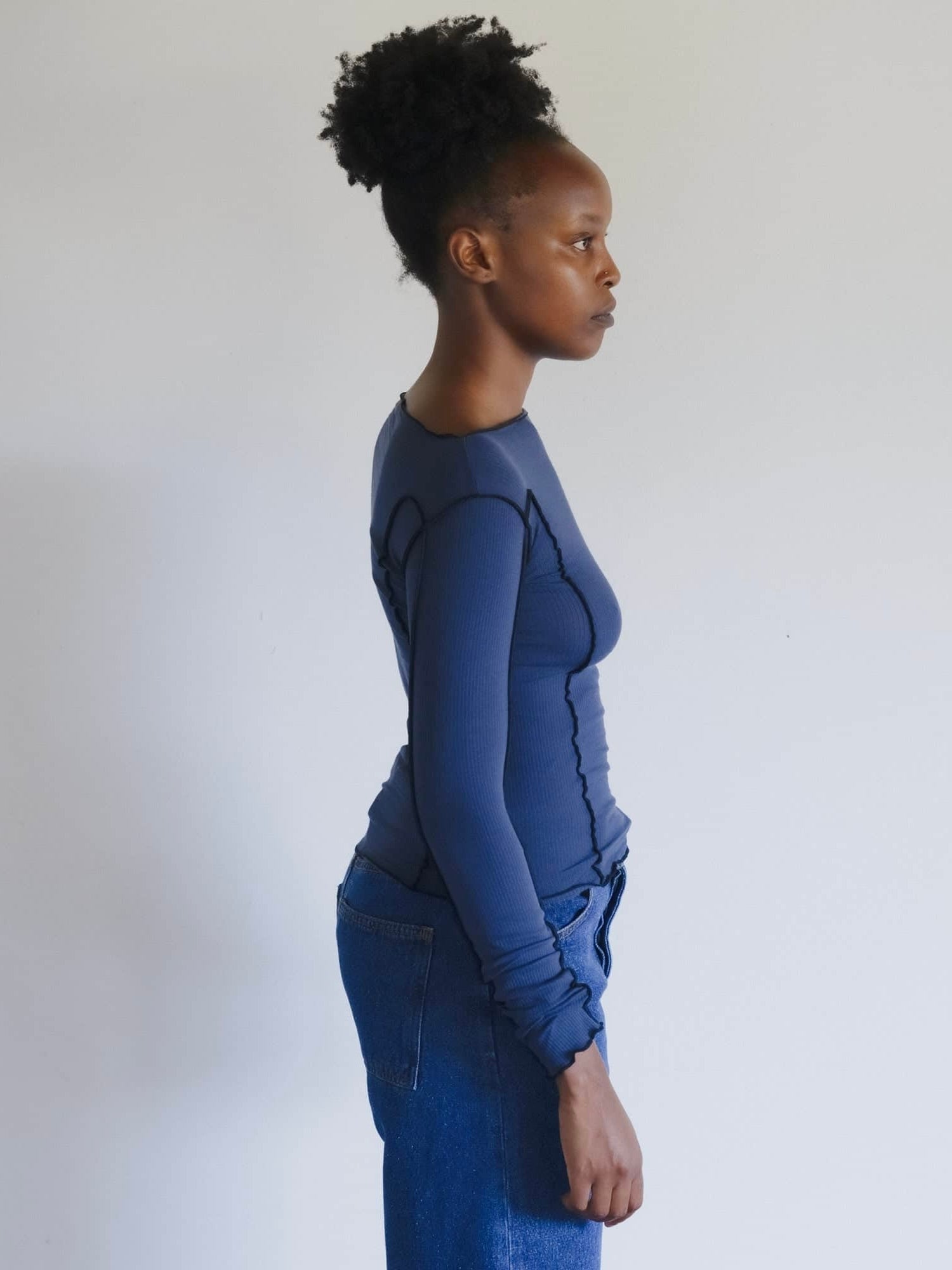 Omato Long Sleeve in Preston Blue