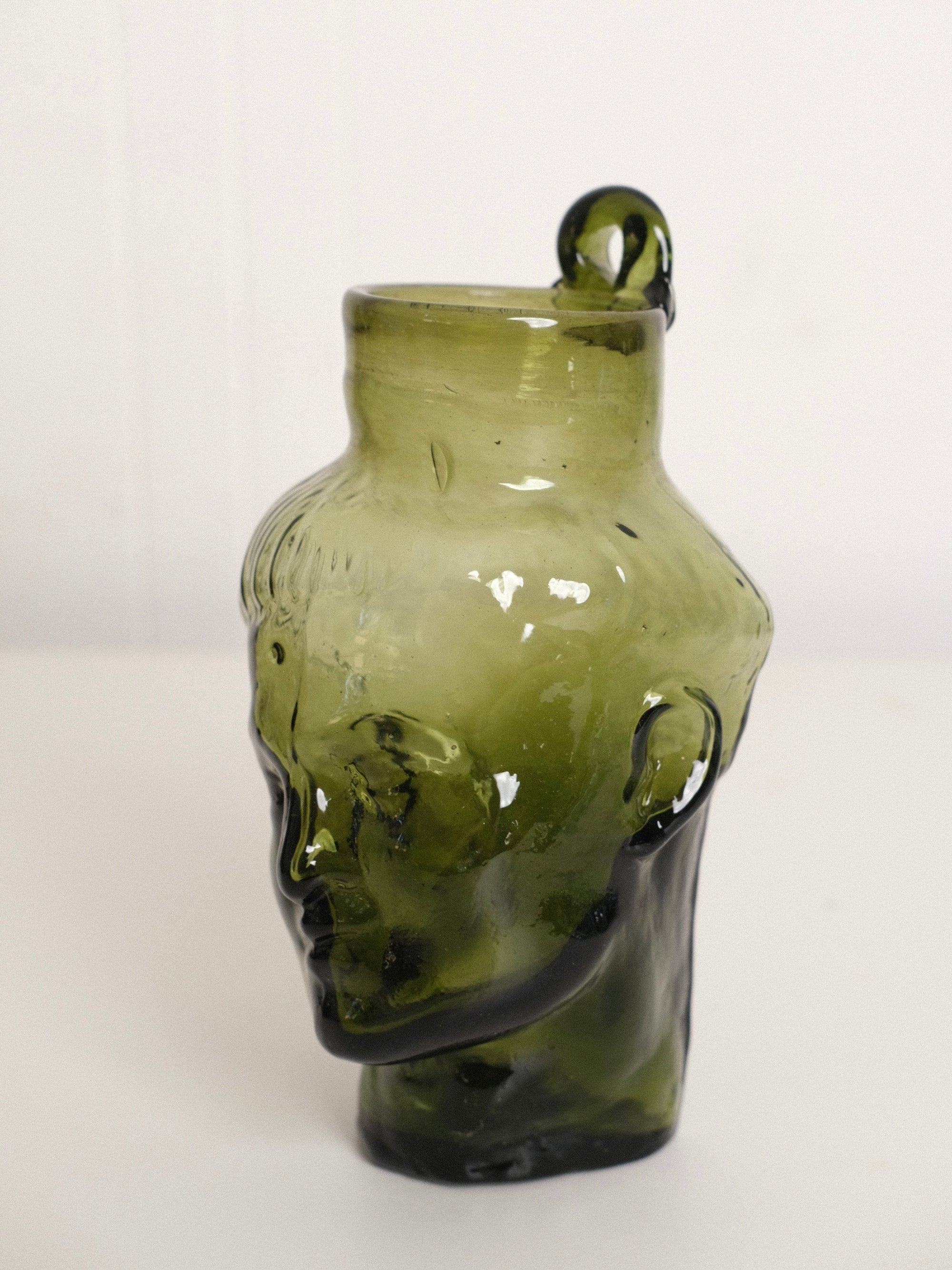 Simon Wall Mounted Vase in Olive