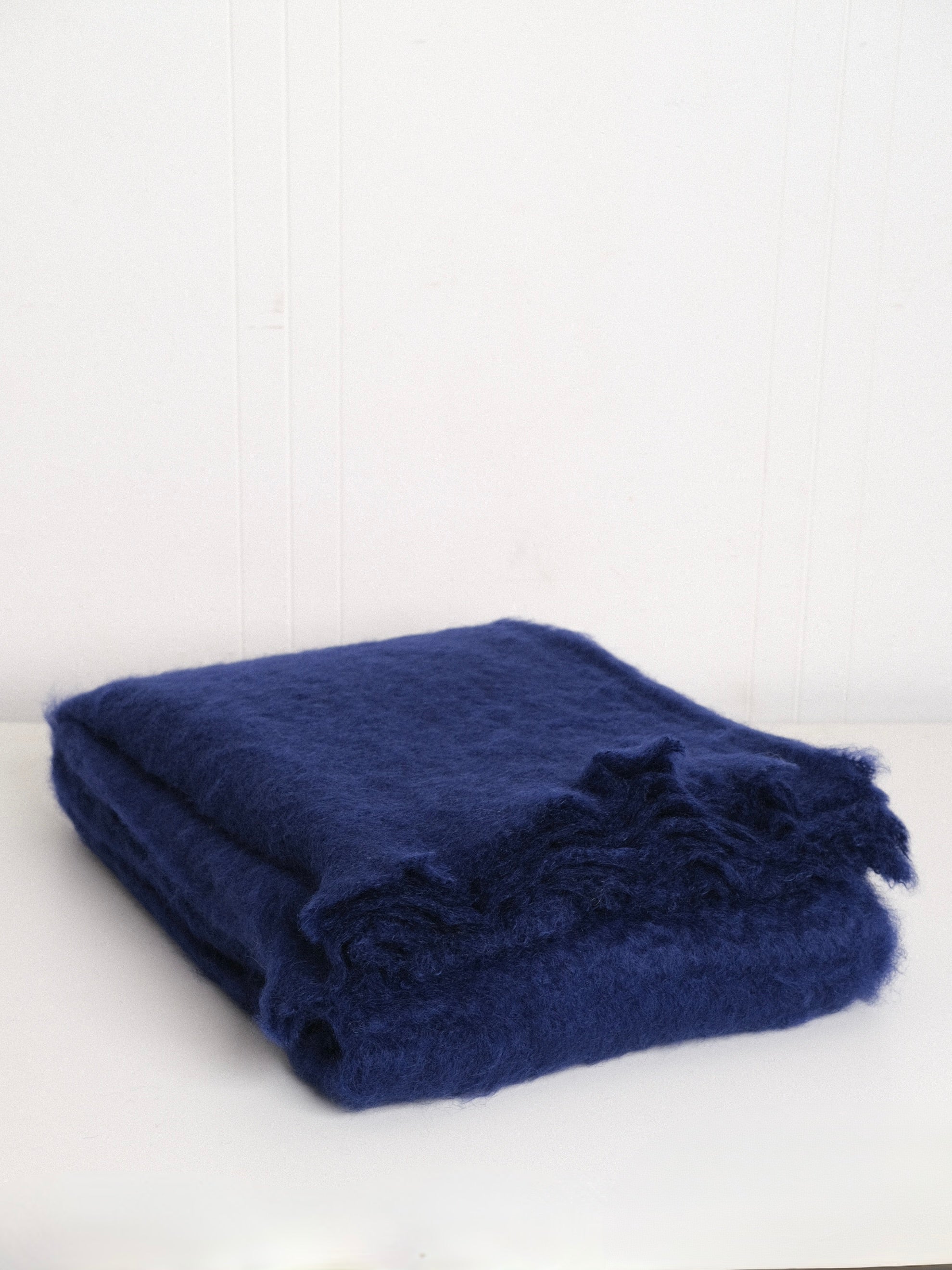Mohair Blanket in Ultramarine Blue