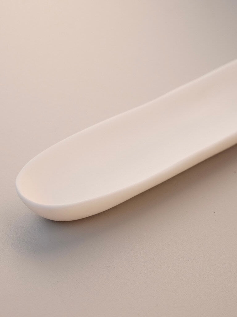 White Sculpt Olive Dish by Tina Frey