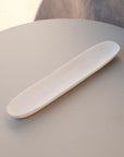 White Sculpt Olive Dish by Tina Frey