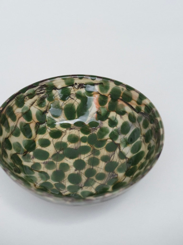 Green Polka Dot Bowl