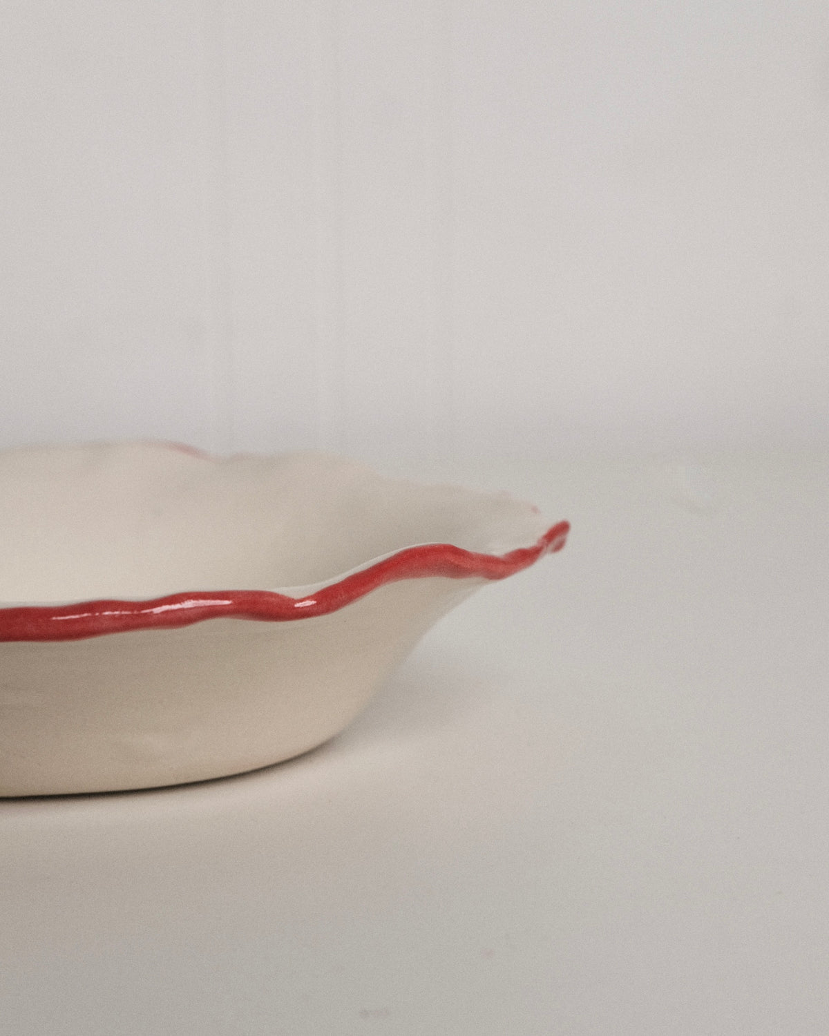 Small Ruffle Bowl in Red