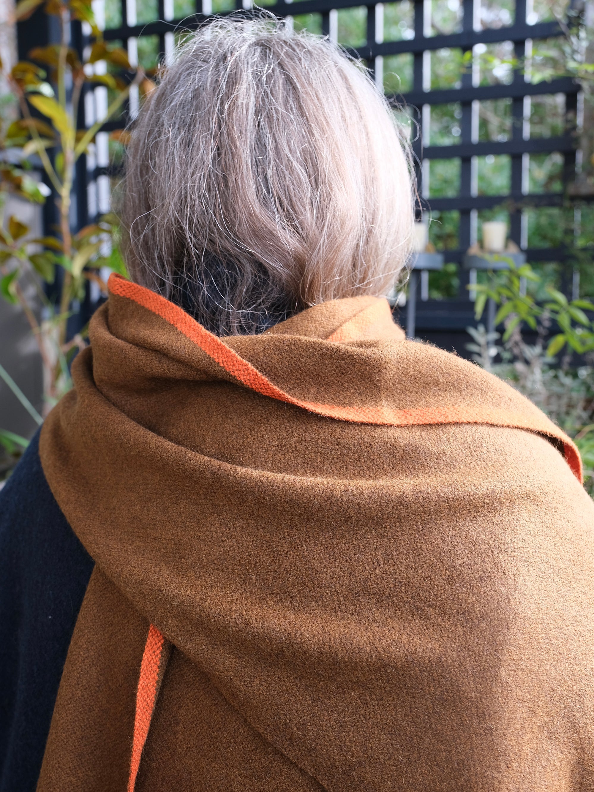 Nomad Border Skinny Scarf in Honey