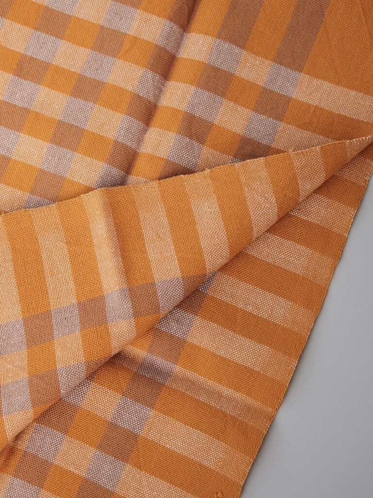 Plaid Napkin Set in Ochre