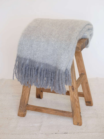 Mohair Blanket in Cloud