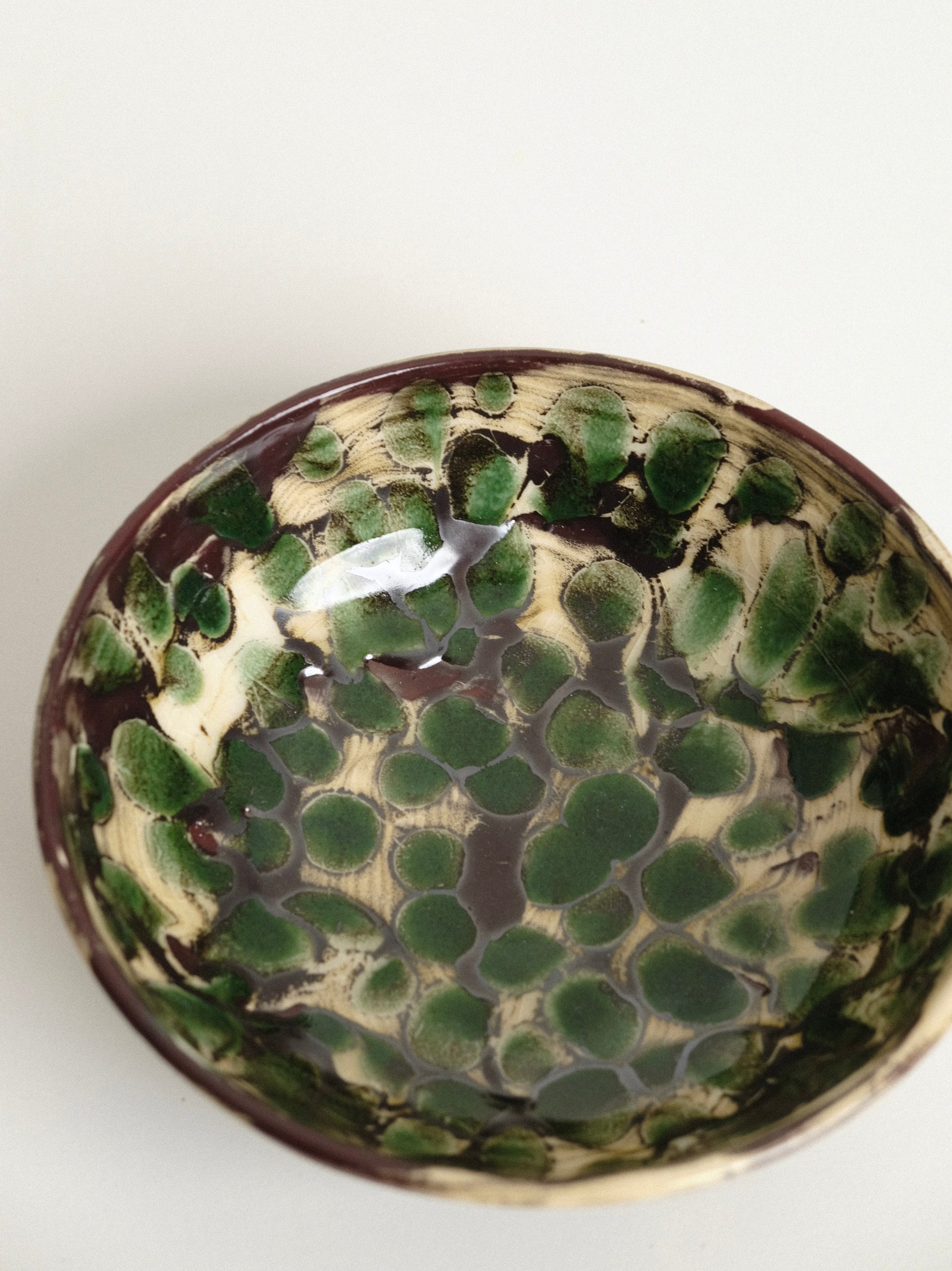 Small Green Polka Dot Bowl