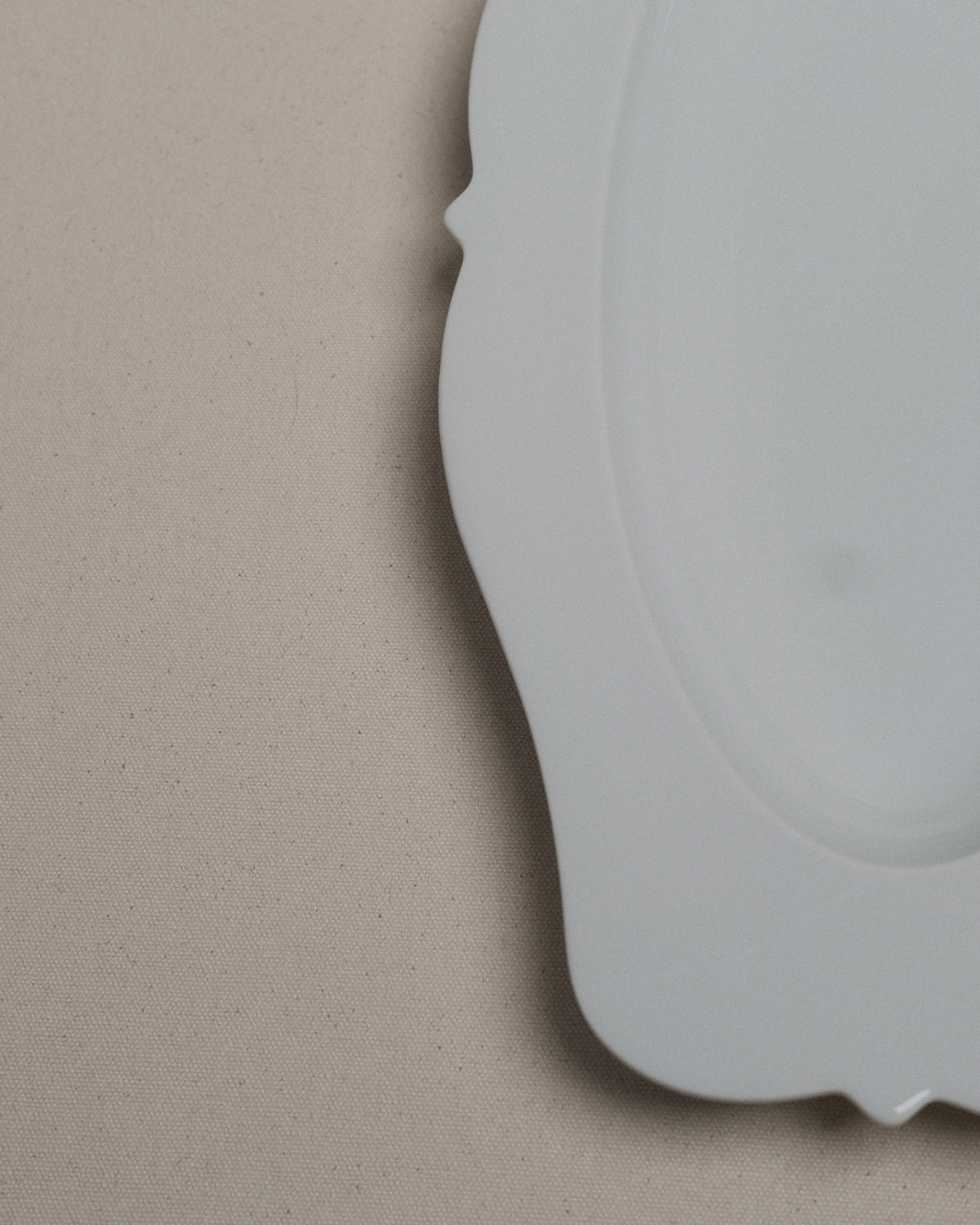 Large Serving Platter in White