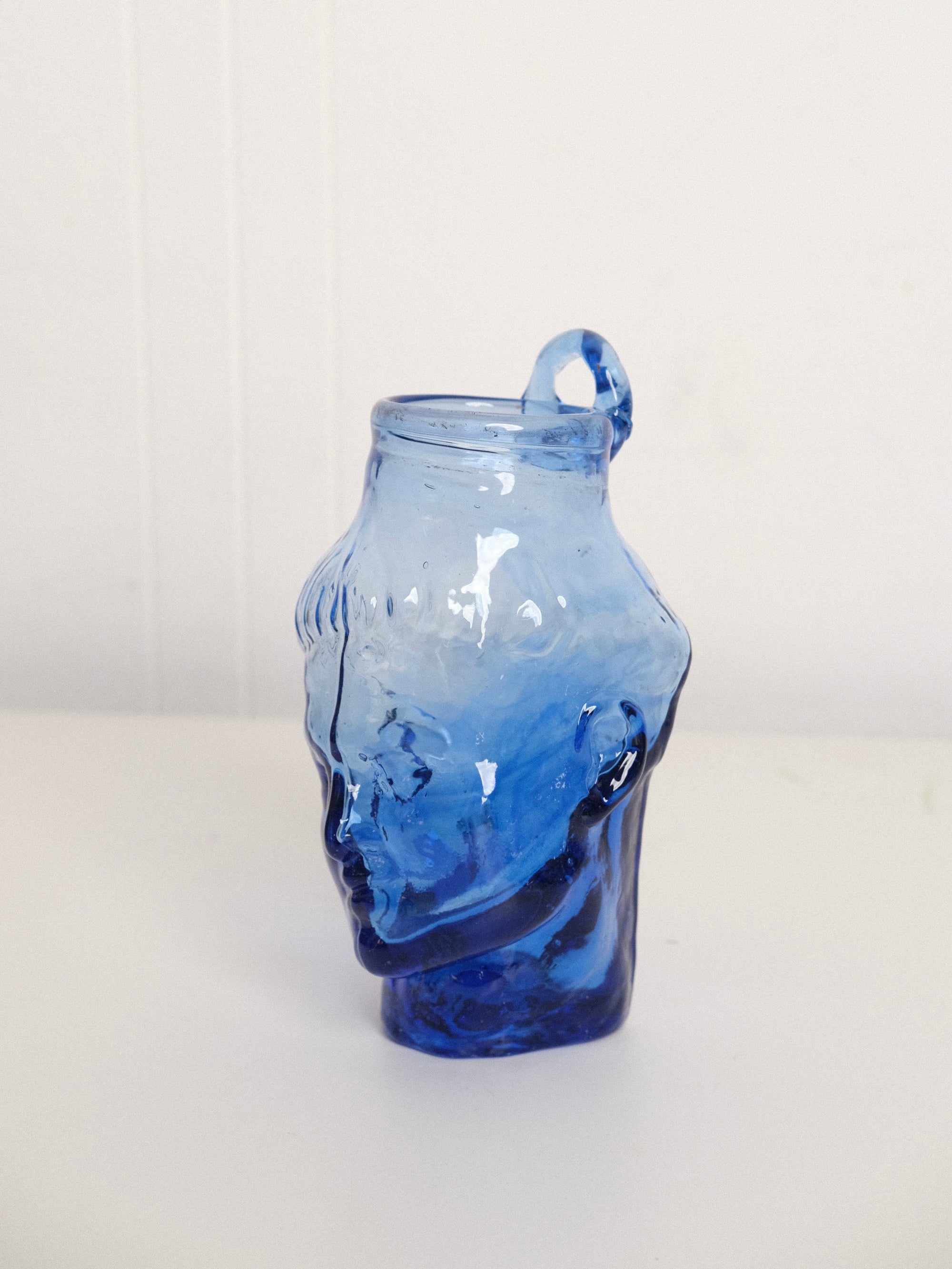 Simon Wall Mounted Vase in Blue Splash