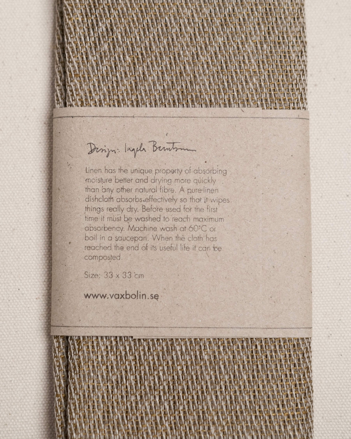 Linen Dishcloth in Ochre