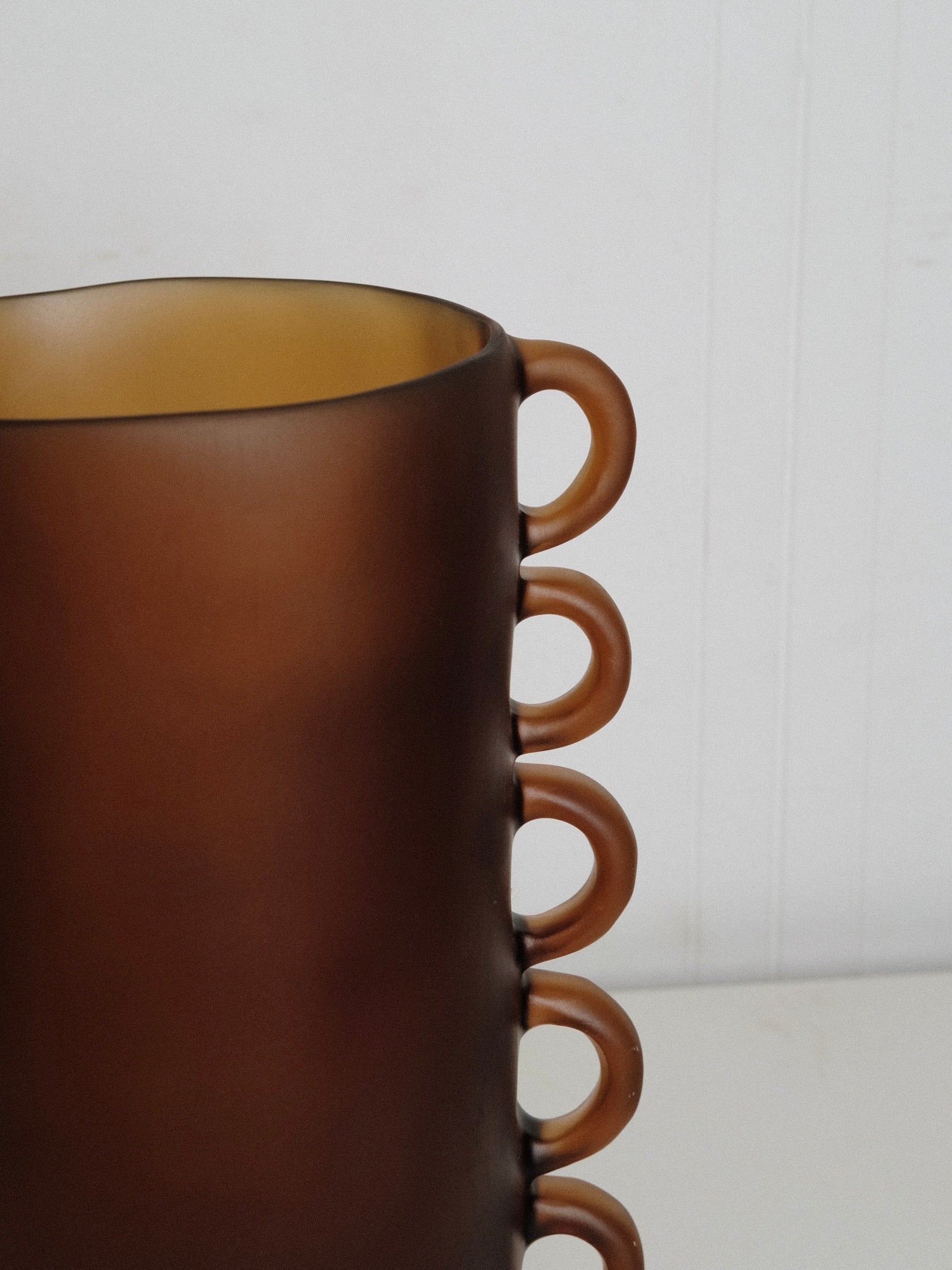 Large Loopy Vase in Amber