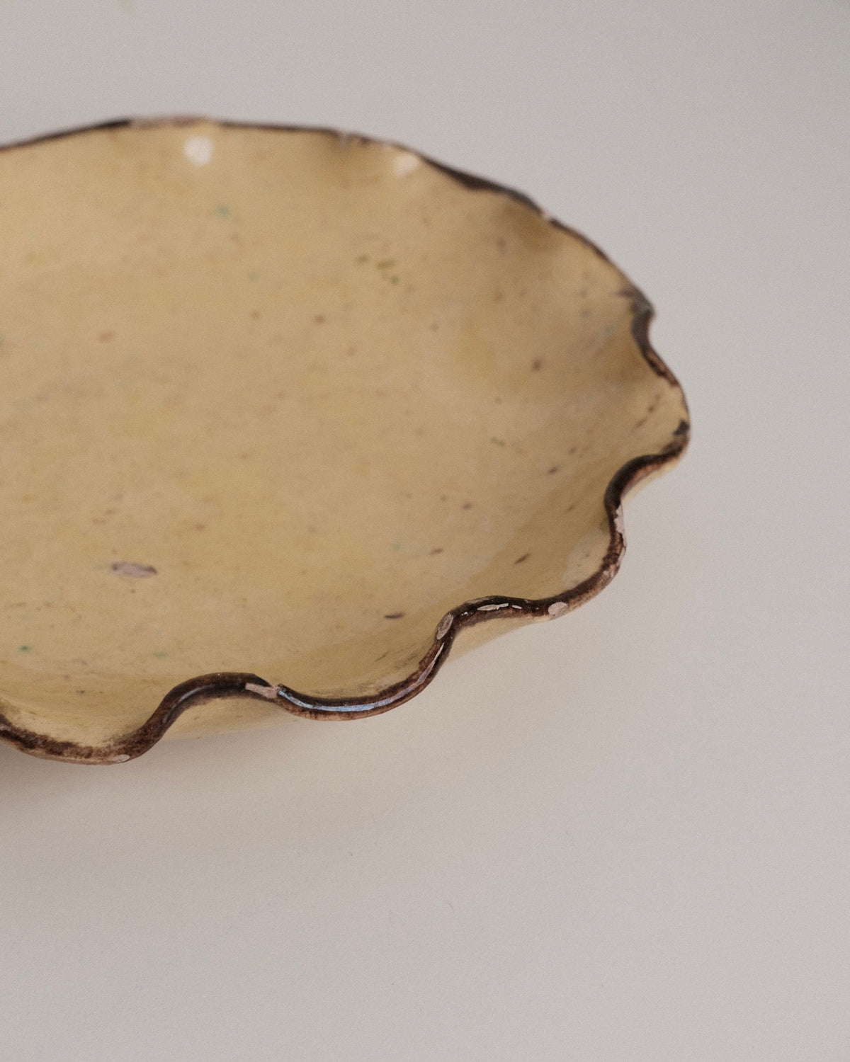 Vintage French Ruffle Plate