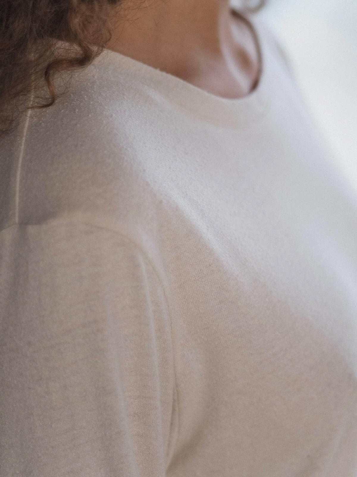 Undyed Silk Long Sleeve Tee