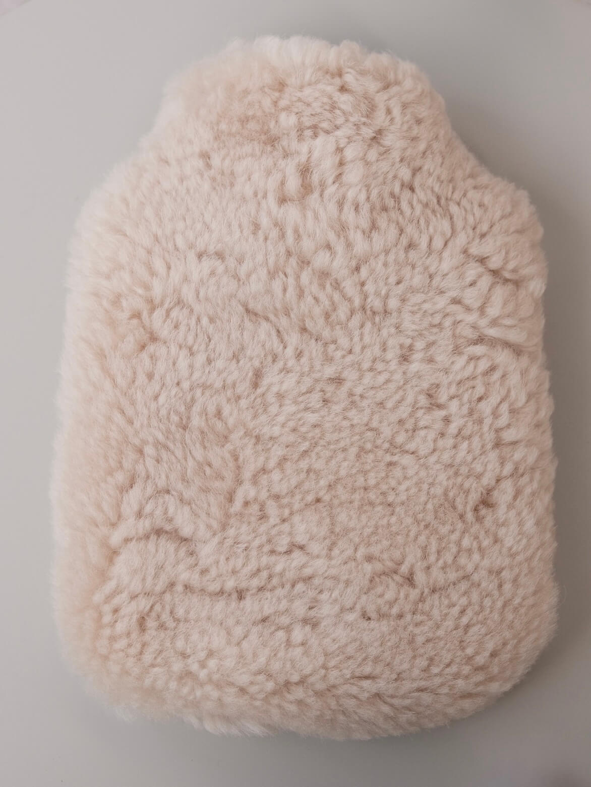 Mini Sheepskin Hot Water Bottle in Cream