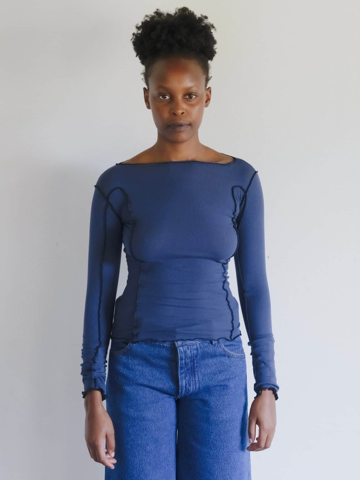 Omato Long Sleeve in Preston Blue