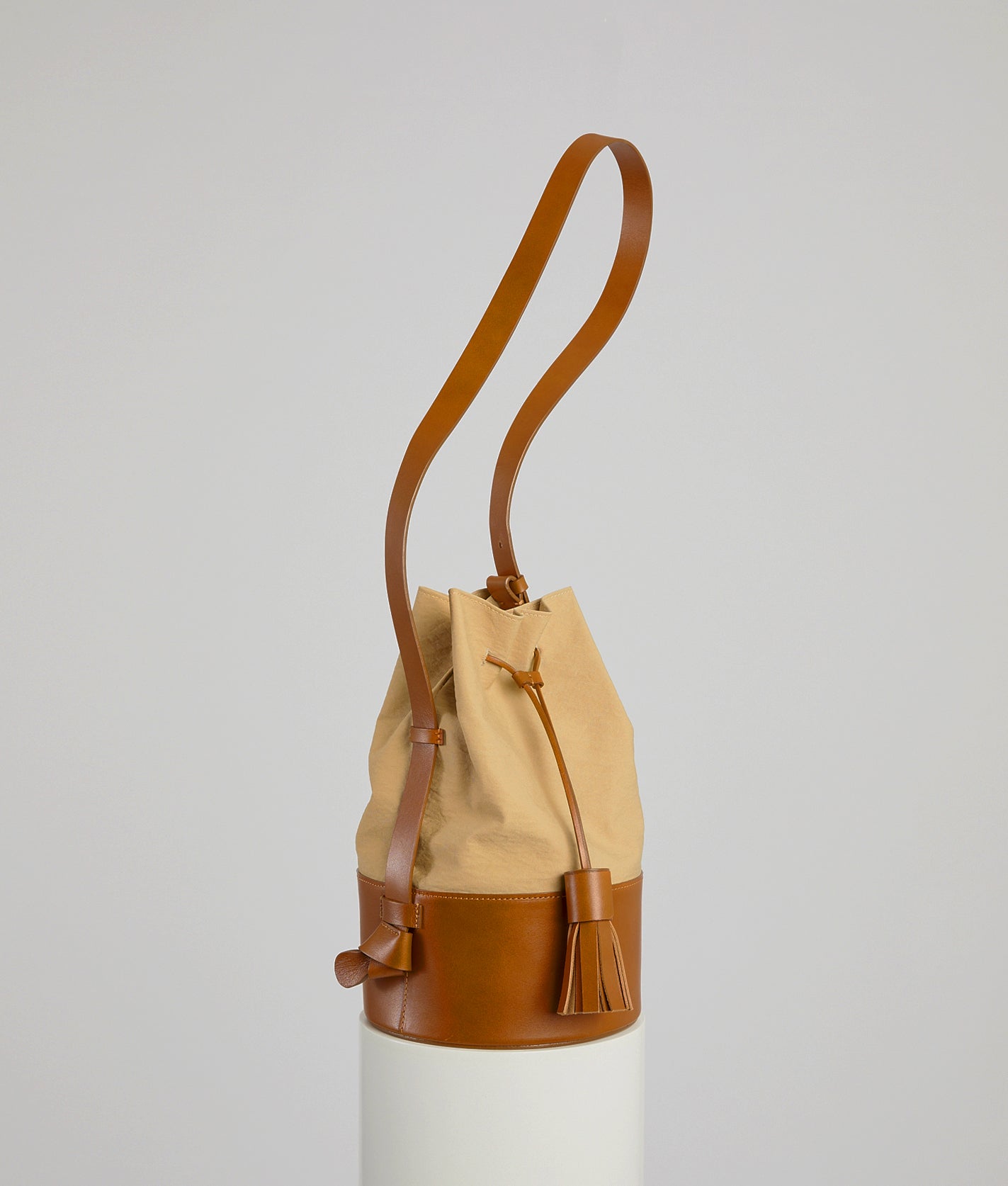 Pail in Khaki Crinkle