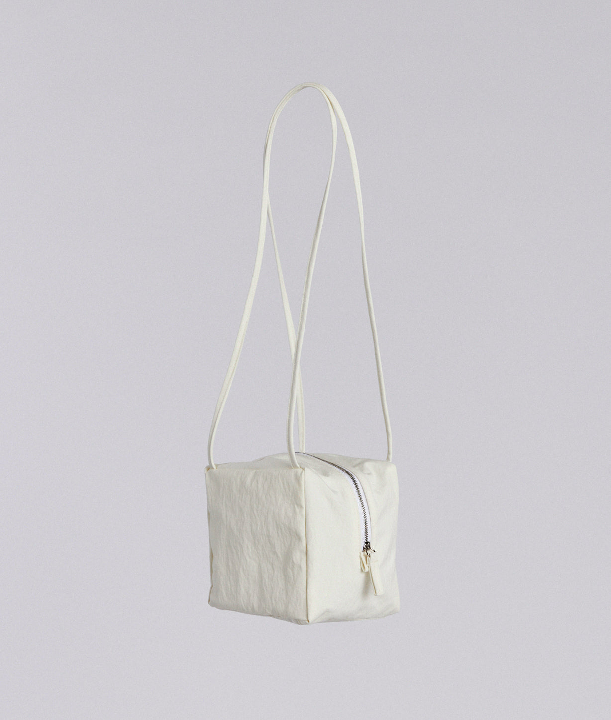 Toast Purse in White Crinkle