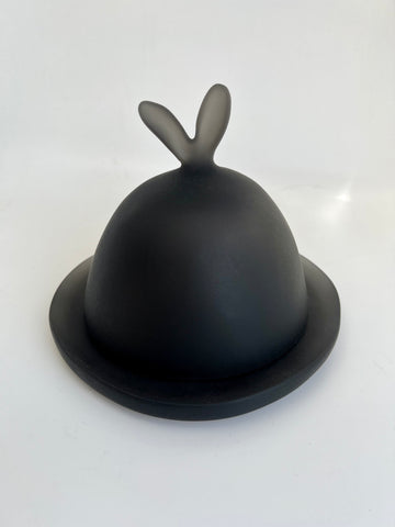 Lapin Butter Dish in Black by Tina Frey